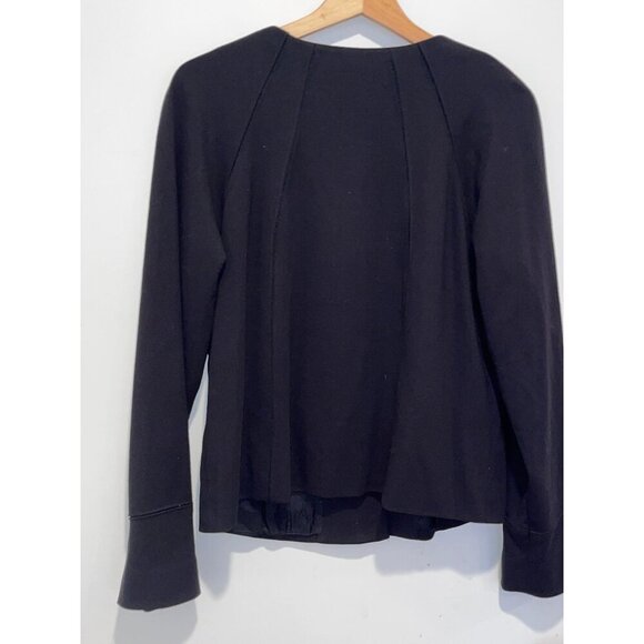 NWT Adrienne Vittadini Black Long Sleeve Zippered Pockets Women's Jacket Size L - Picture 7 of 11